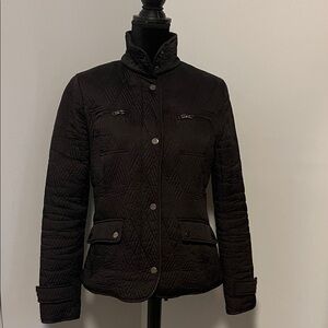Kenneth Cole Women's Quilted Black Utility Jacket